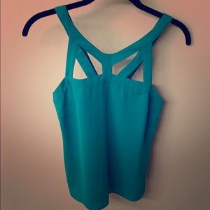 Banana Republic green polyester blouse